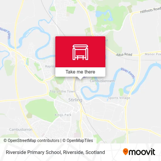 Riverside Primary School, Riverside map
