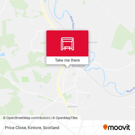 Price Close, Kintore map