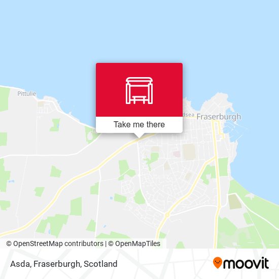 Asda, Fraserburgh map