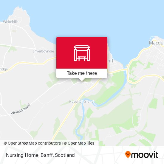 Nursing Home, Banff map