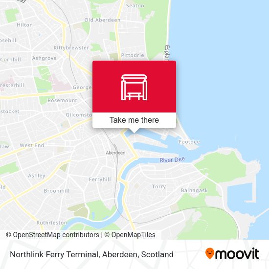 Northlink Ferry Terminal, Aberdeen map