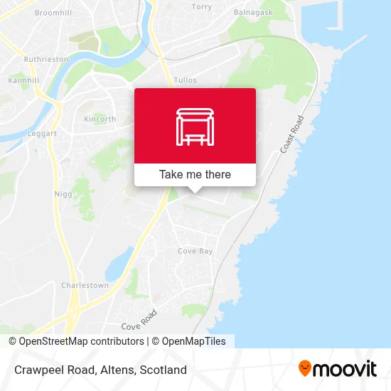 Crawpeel Road, Altens map