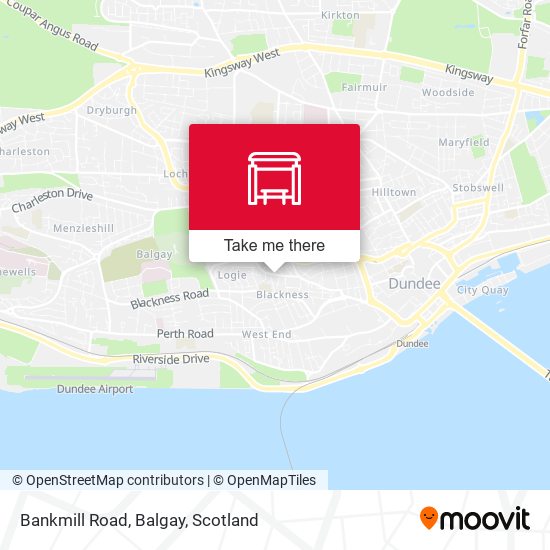 Bankmill Road, Balgay map