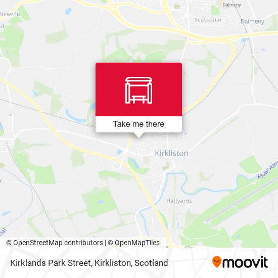 Kirklands Park Street, Kirkliston map