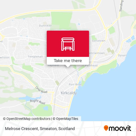 Melrose Crescent, Smeaton map
