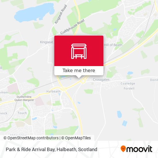 Park & Ride Arrival Bay, Halbeath map