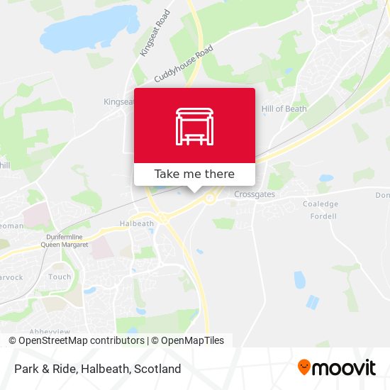 Park & Ride, Halbeath map