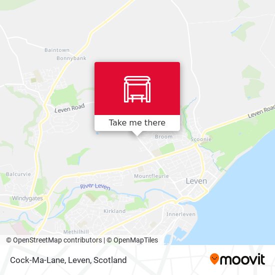 Cock-Ma-Lane, Leven map