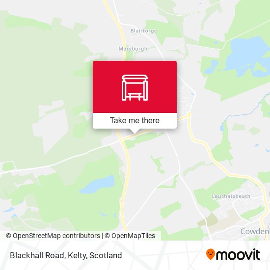 Blackhall Road, Kelty map