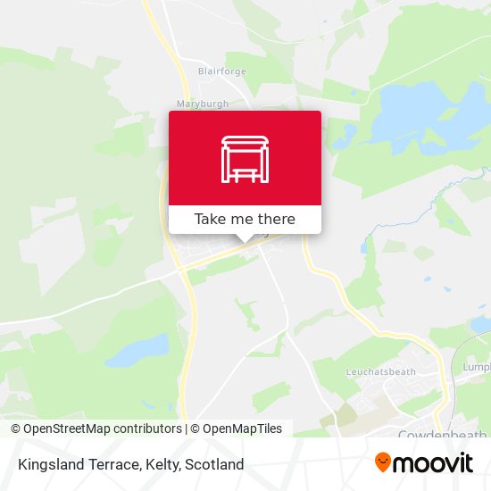 Kingsland Terrace, Kelty map