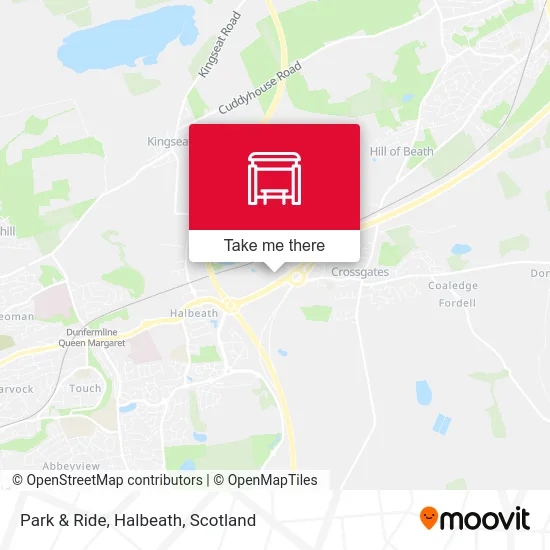 Park & Ride, Halbeath map