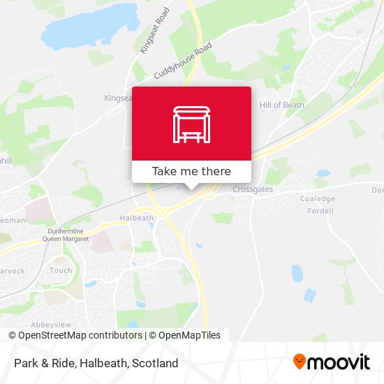 Park & Ride, Halbeath map