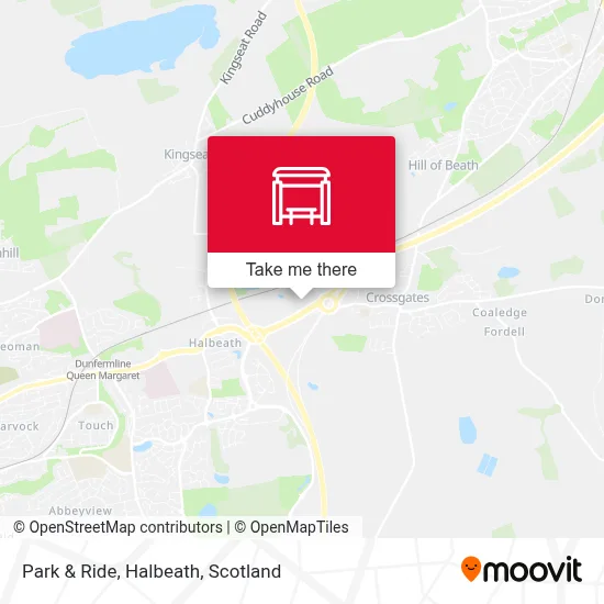 Park & Ride, Halbeath map