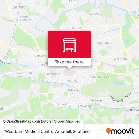 Westburn Medical Centre, Arnothill map