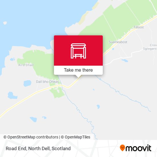 Road End, North Dell map