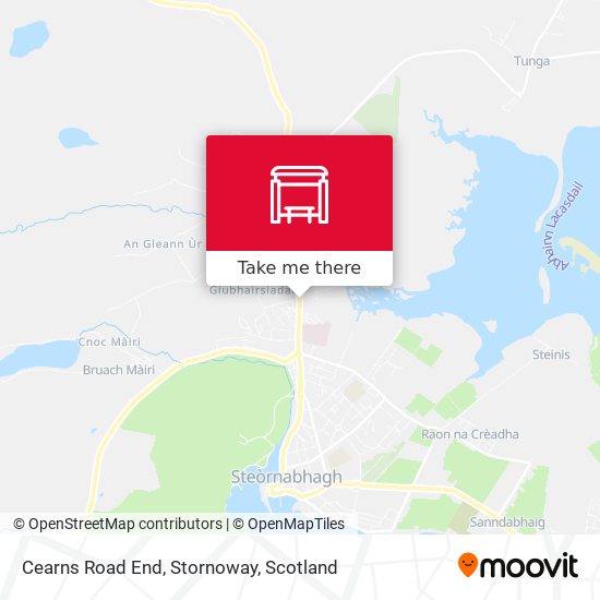 Cearns Road End, Stornoway map