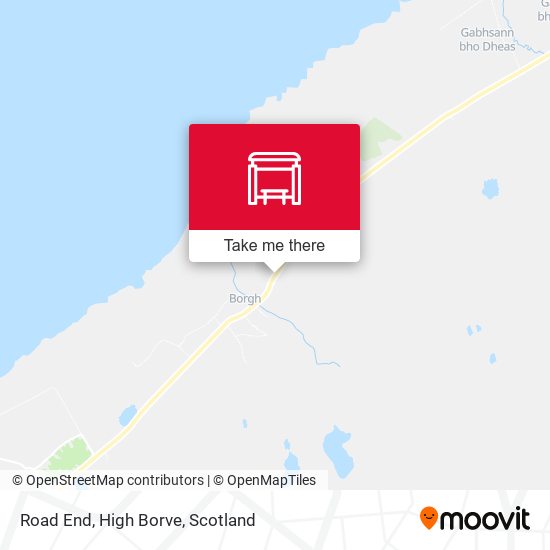 Road End, High Borve map