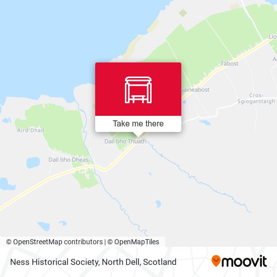 Ness Historical Society, North Dell map