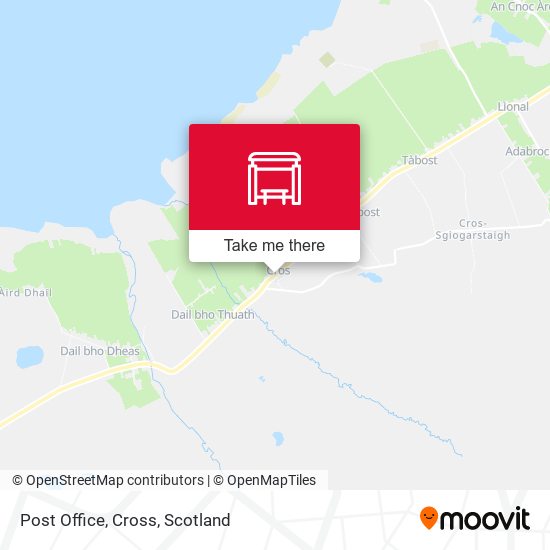 Post Office, Cross map
