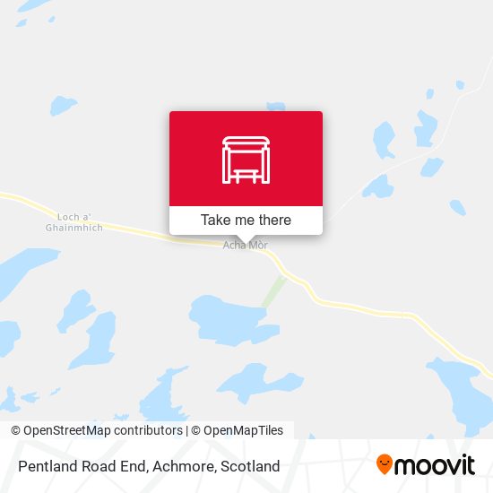 Pentland Road End, Achmore map