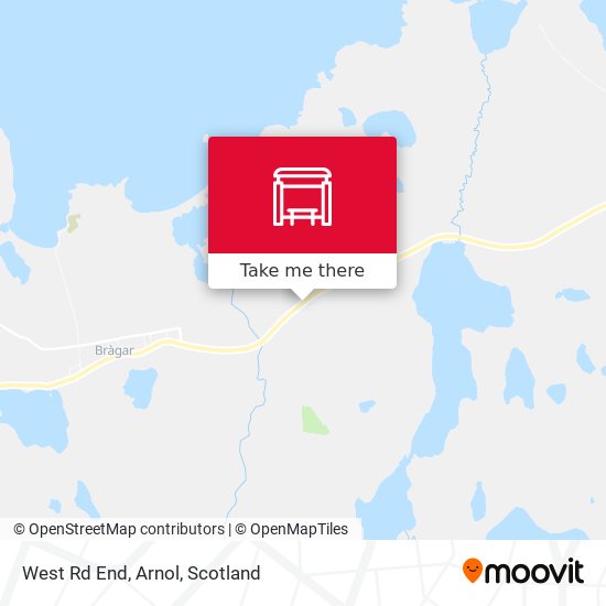 West Rd End, Arnol map