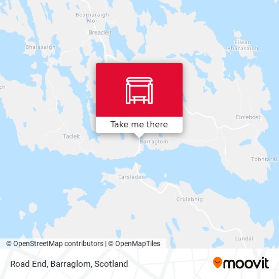 Road End, Barraglom map