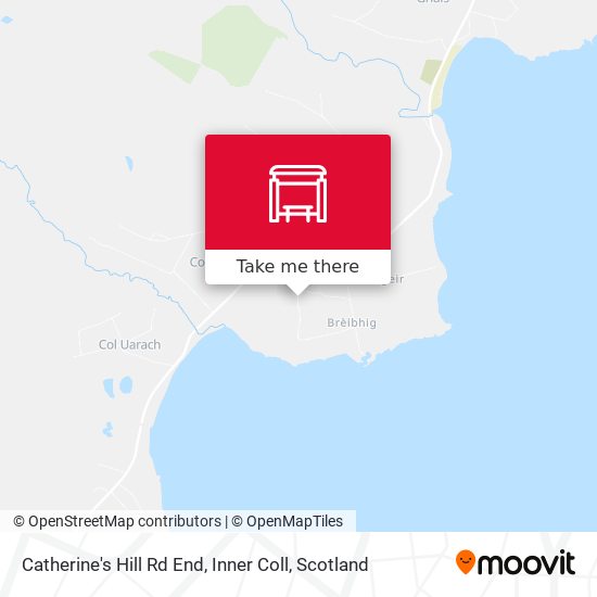 Catherine's Hill Rd End, Inner Coll map