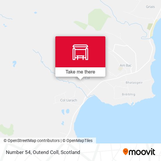 Number 54, Outend Coll map