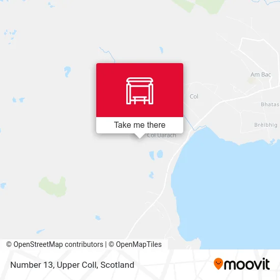 Number 13, Upper Coll map