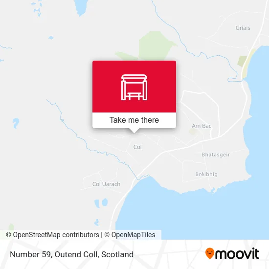 Number 59, Outend Coll map