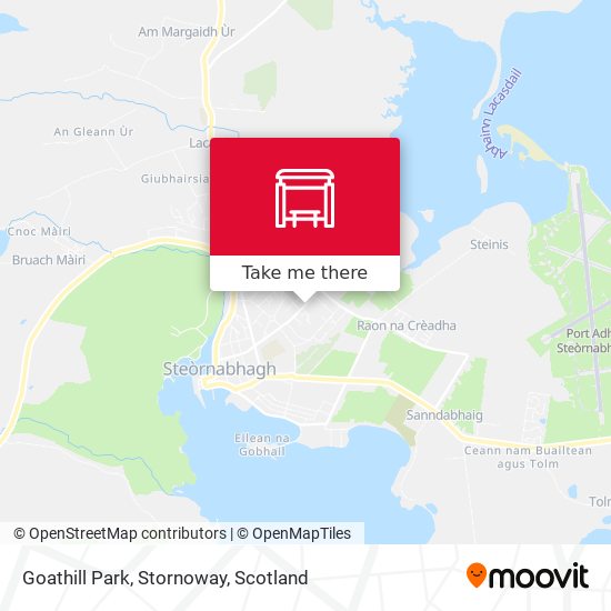 Goathill Park, Stornoway map