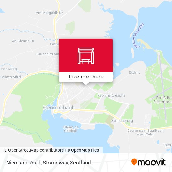 Nicolson Road, Stornoway map