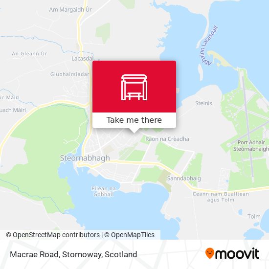Macrae Road, Stornoway map