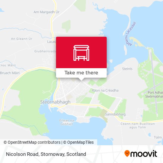 Nicolson Road, Stornoway map