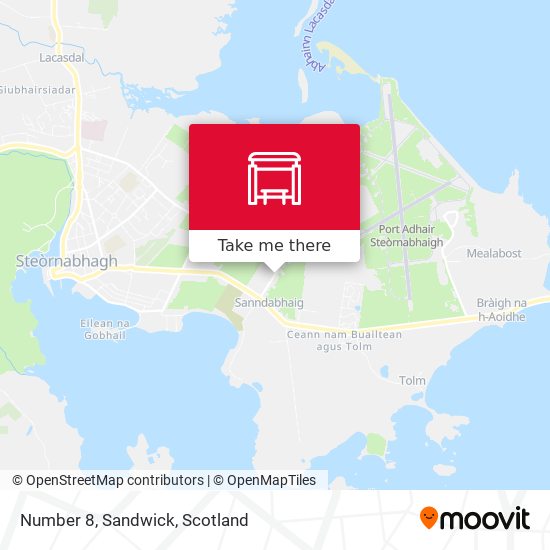 Number 8, Sandwick map