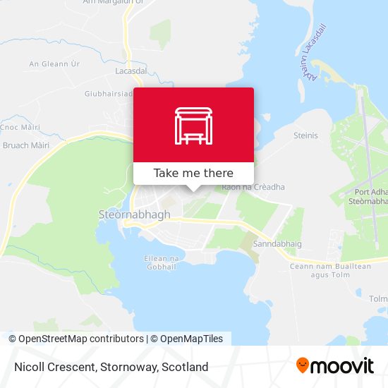 Nicoll Crescent, Stornoway map