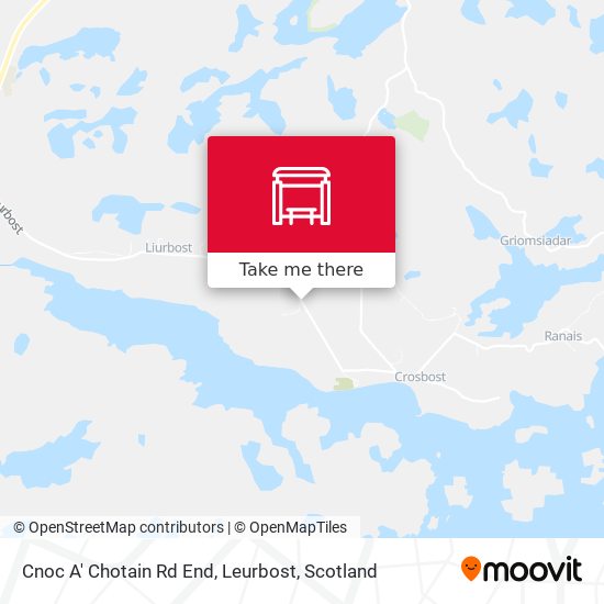 Cnoc A' Chotain Rd End, Leurbost map