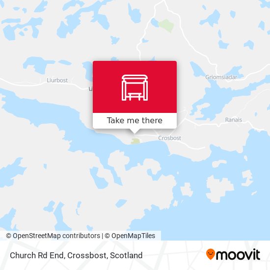 Church Rd End, Crossbost map