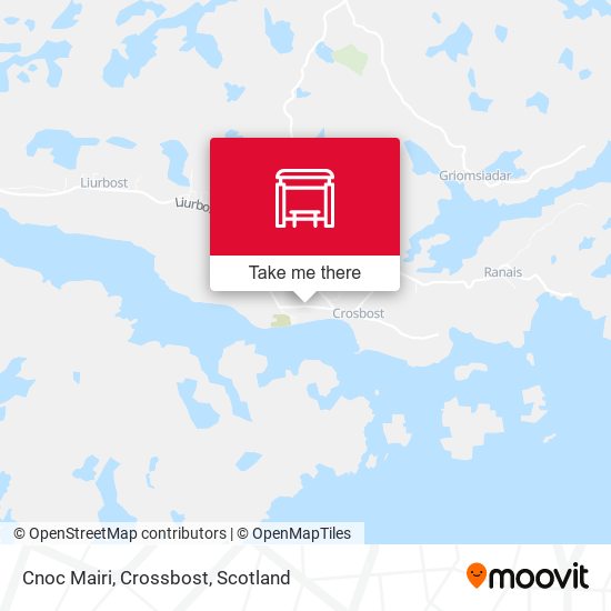 Cnoc Mairi, Crossbost map