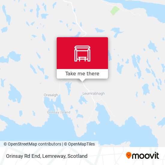 Orinsay Rd End, Lemreway map