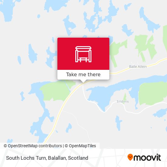 South Lochs Turn, Balallan map