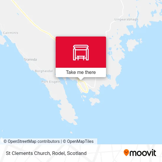 St Clements Church, Rodel map