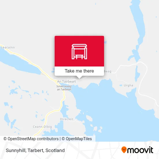 Sunnyhill, Tarbert map