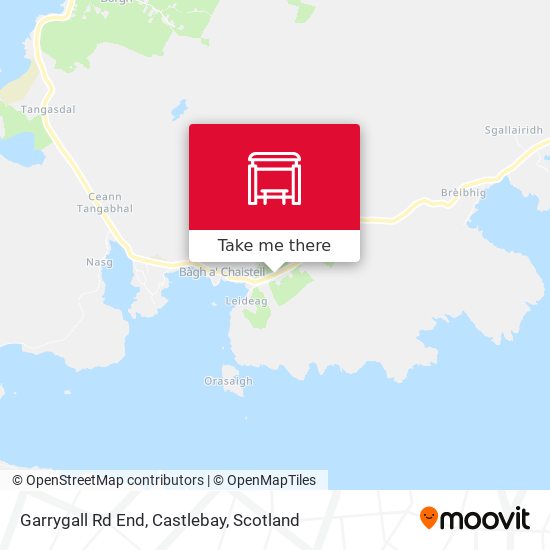 Garrygall Rd End, Castlebay map