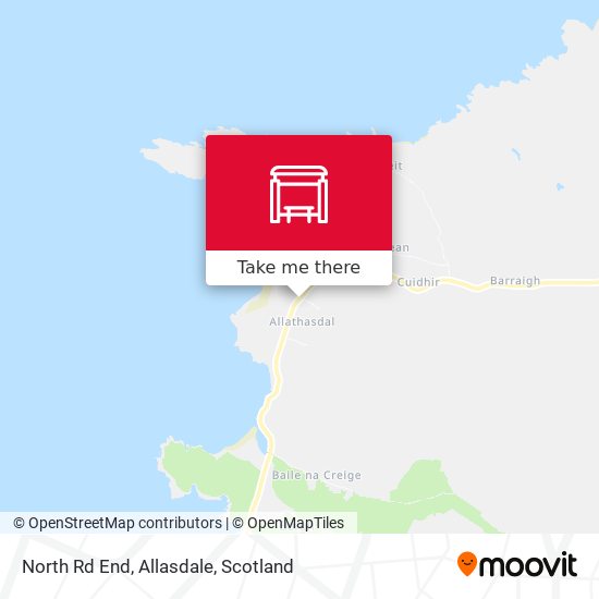 North Rd End, Allasdale map