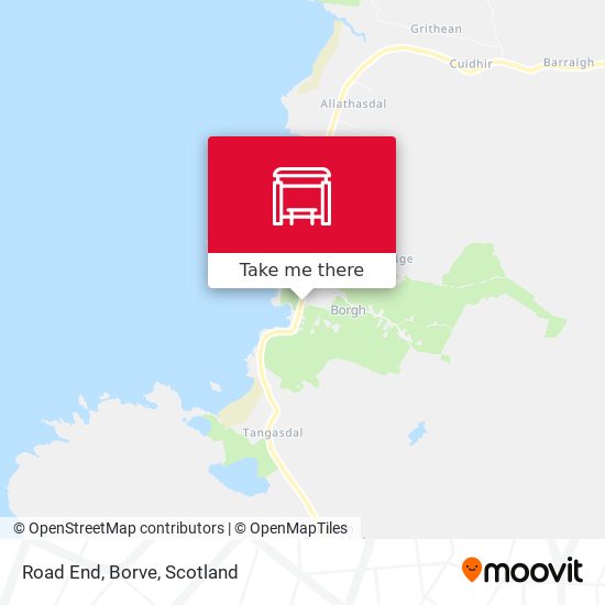 Road End, Borve map