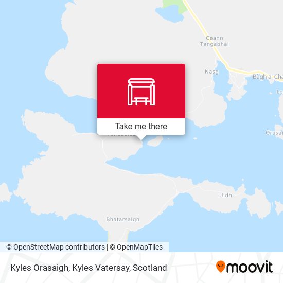 Kyles Orasaigh, Kyles Vatersay map