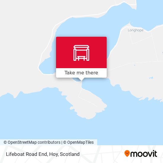 Lifeboat Road End, Hoy map
