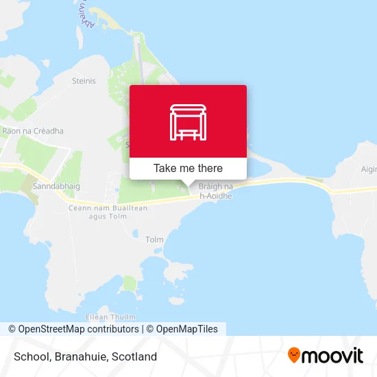 School, Branahuie map