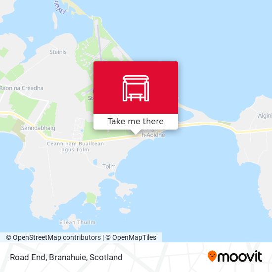 Road End, Branahuie map